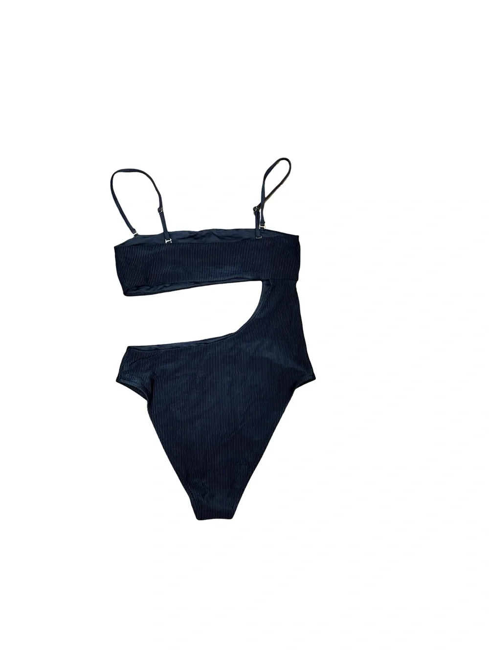 🖤 Frankie's Bikinis Carter Cutout One-Piece Swimsuit Black Size Large